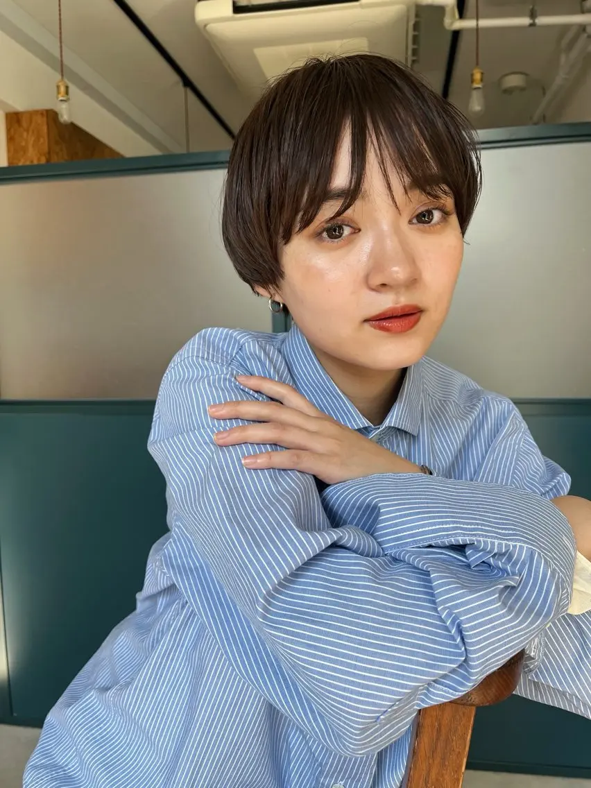 ショート ショートヘア 暖色/パーマ 🌼クニトウメイのヘアスタイル