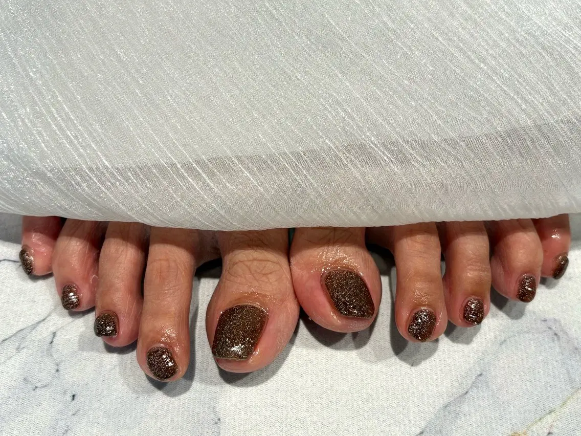 ネイル フットネイル ワンカラーネイル 若江岩田/ROBED nailsalonのネイルデザイン