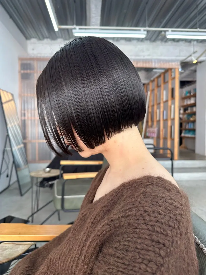 ショート カラー 透明感カラー ボブ 髪質改善 似合わせカット カット ヘアカラー NOViiiCE ボブ/ブリーチなしのヘアスタイル