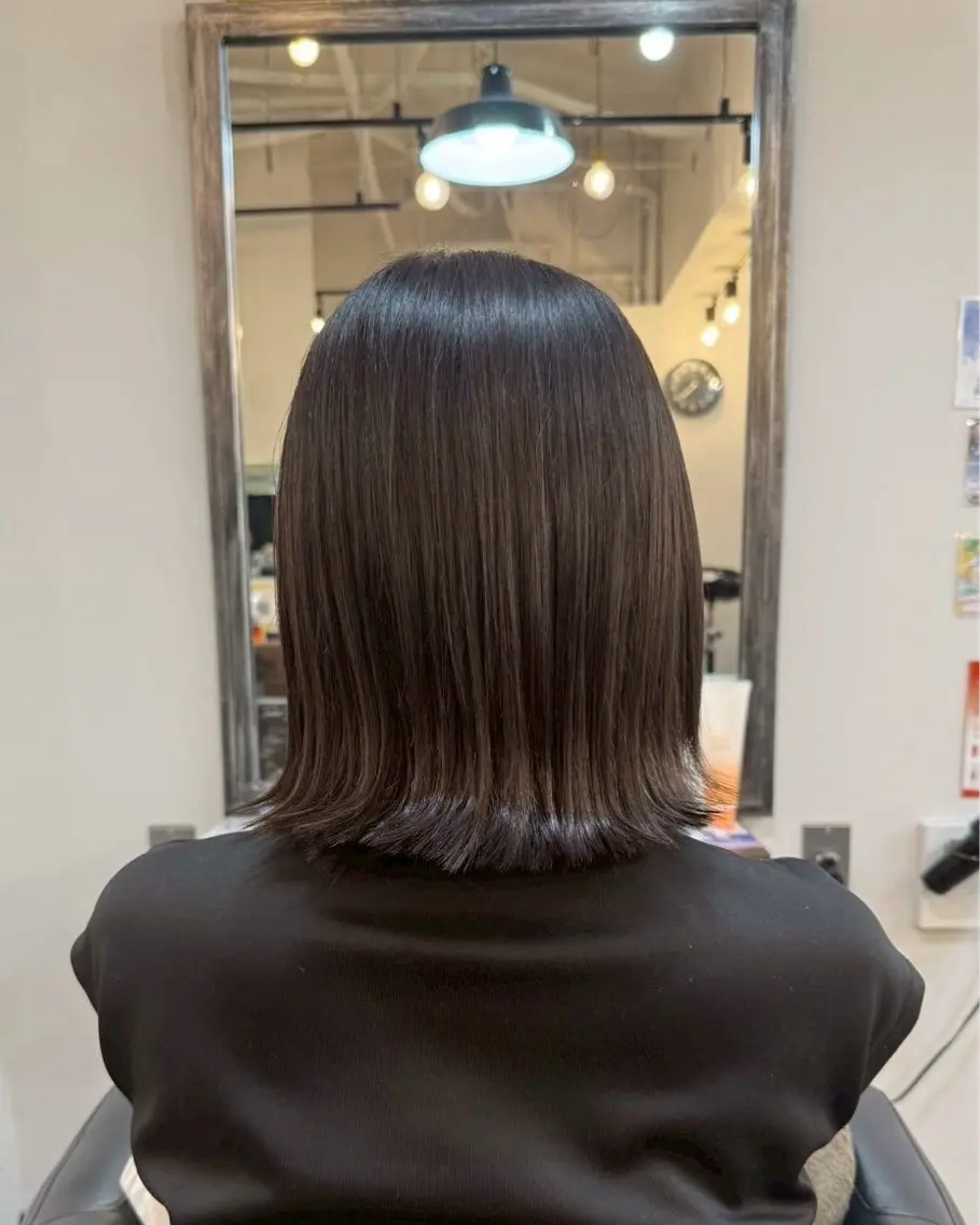 セミロング カラー パーマ ヘアアレンジ マンツーマンメンズ 特化🎀yuikaのヘアスタイル