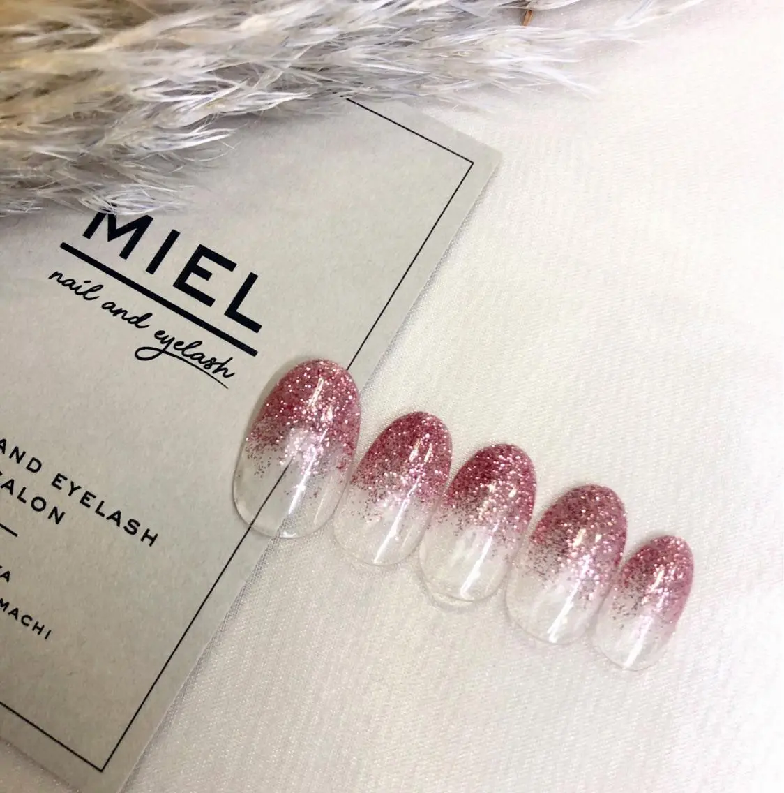 ネイル グラデーション ラメ(グリッター) ラメグラデーション ハンドネイル nail salon monailのネイルデザイン