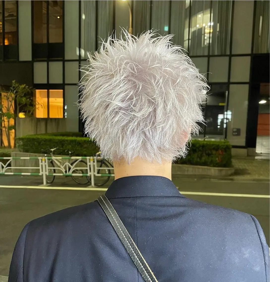 ショート カラー メンズ ヘアカラー 草別 宗平のヘアスタイル