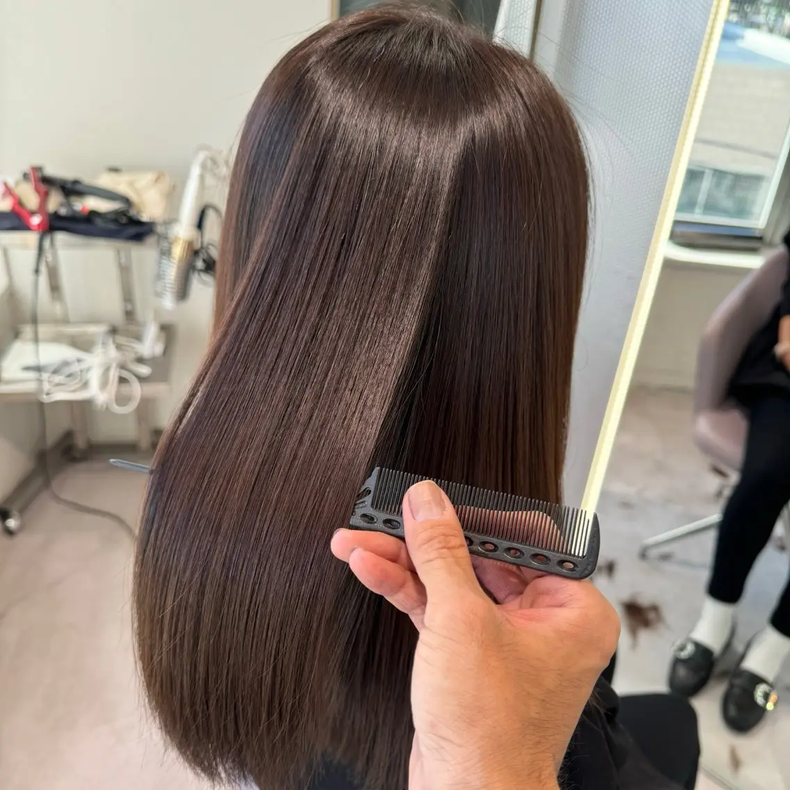 セミロング 髪質改善 トリートメント カット トリートメント 森 隆秀/韓国ヘアのヘアスタイル
