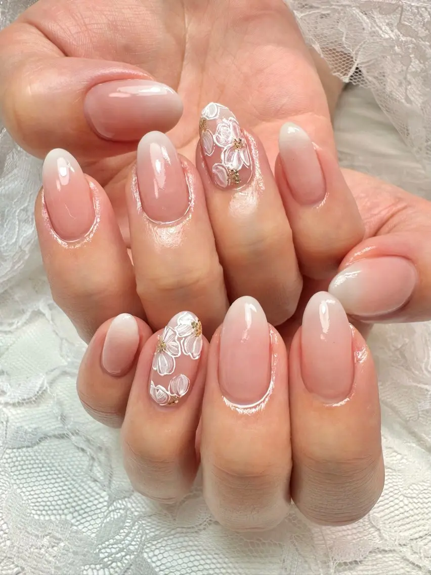 ネイル フラワーネイル ハンドネイル ハンドケア PECO. NAILSALONのネイルデザイン