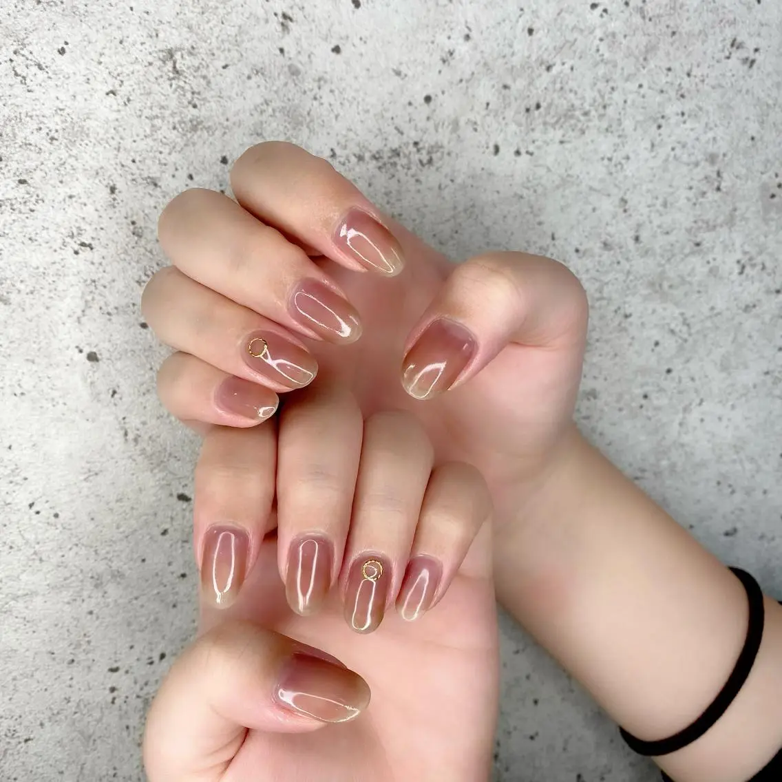 セミロング カラー パーマ ヘアアレンジ メンズ キッズ ネイル マツエク・マツパ ブラウンカラー カラーマツエク ブラウン Salon Ｋのネイルデザイン