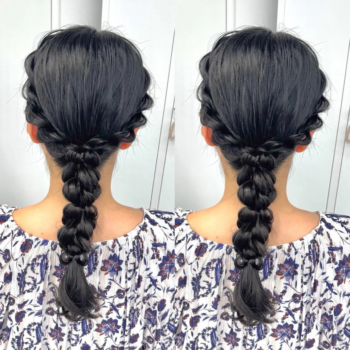 ロング ヘアアレンジ ヘアセット ヘアメ🎀ハイトーン 🩵エクステ🪄しほのヘアスタイル