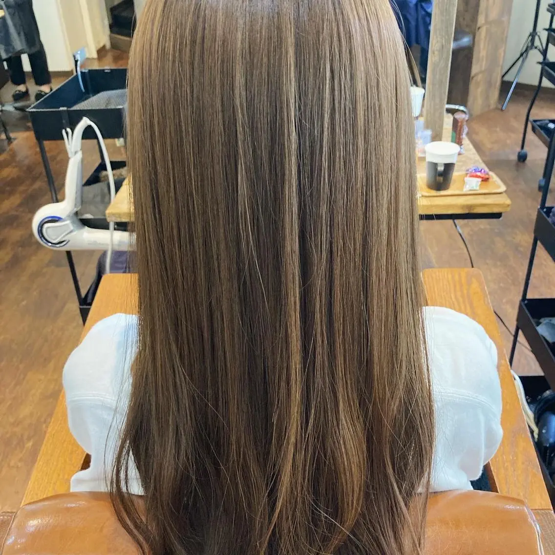 ロング カラー ハイトーンカラー 外国人風カラー 縮毛矯正&髪質改善 ⭐️OGUのヘアスタイル