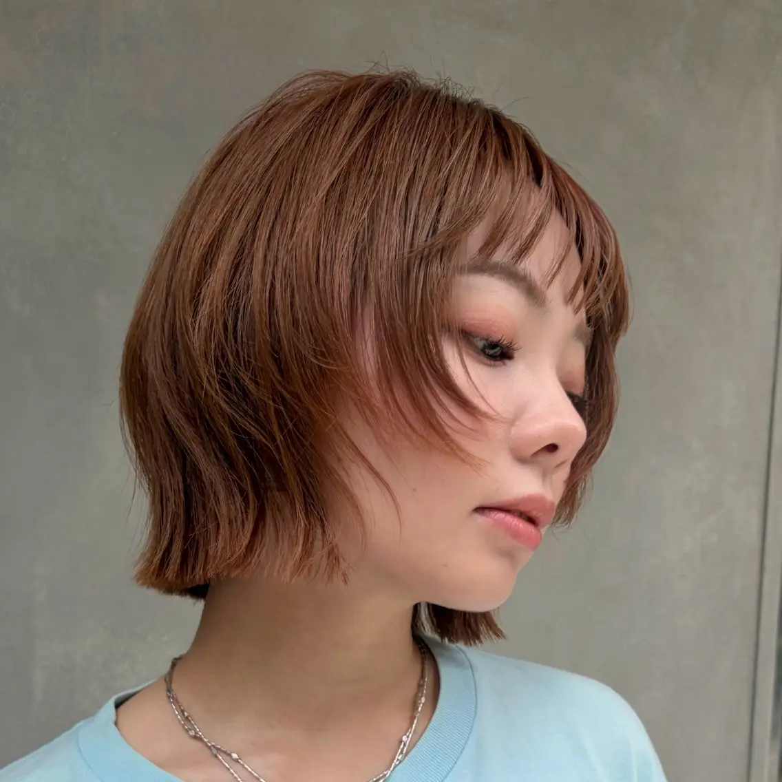 ショート カラー 🎀Wカラー/ピンク /ベージュ🎀ゆらのヘアスタイル