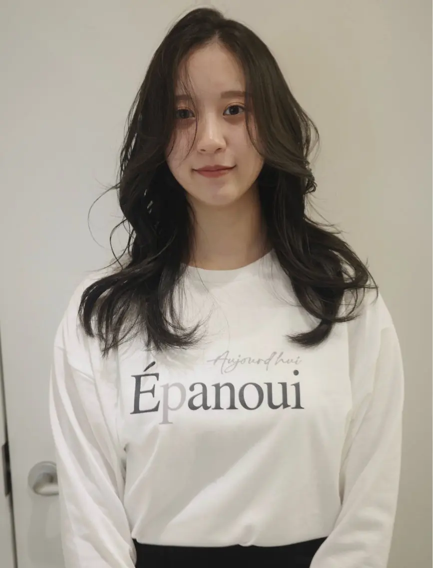ロング カラー アディクシーカラー バレイヤージュ ブリーチ デザインカラー ダブルカラー opus 店長大和 レイヤー/赤み消しのヘアスタイル