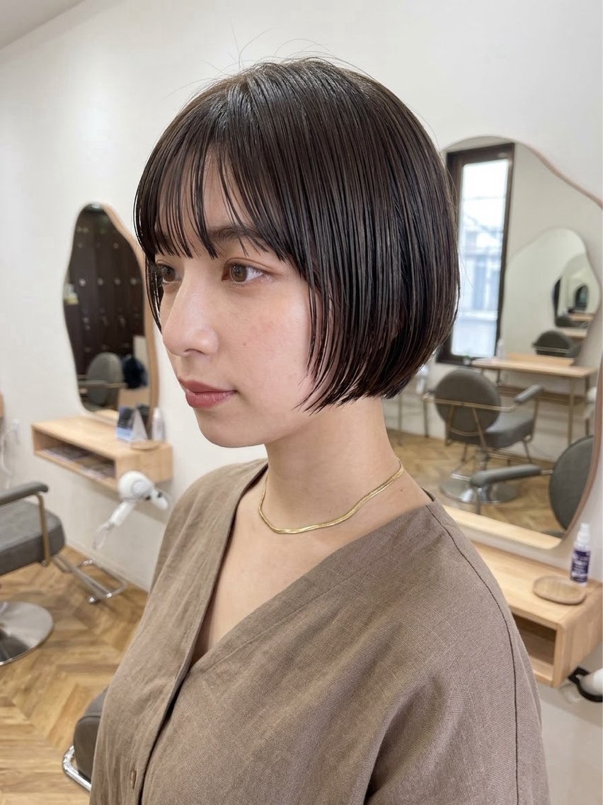 ショート カラー カット ヘアカラー トリートメント 野中 陸斗のヘアスタイル