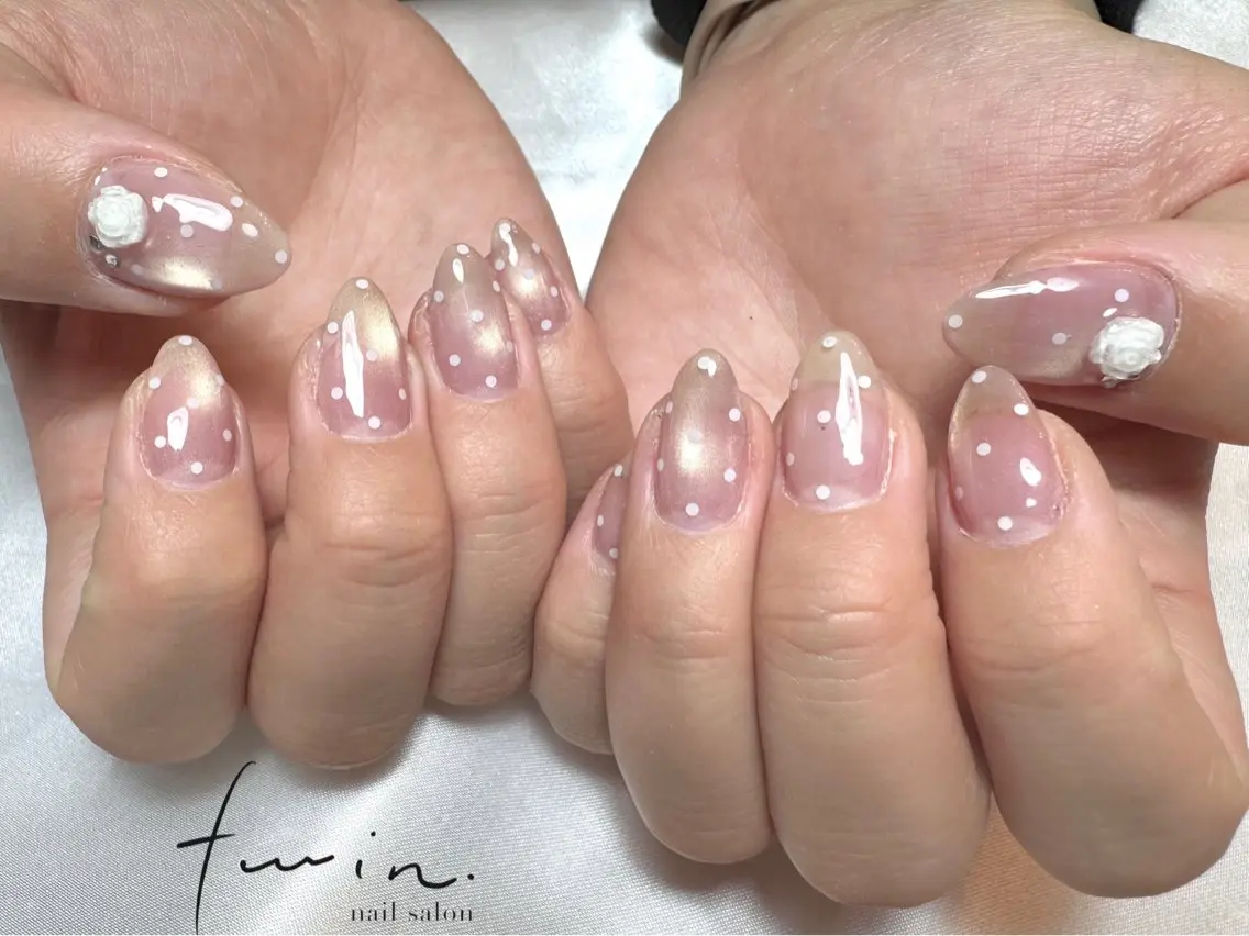 ネイル マグネットネイル ハンドネイル twin.riko 塩釜口のネイルデザイン