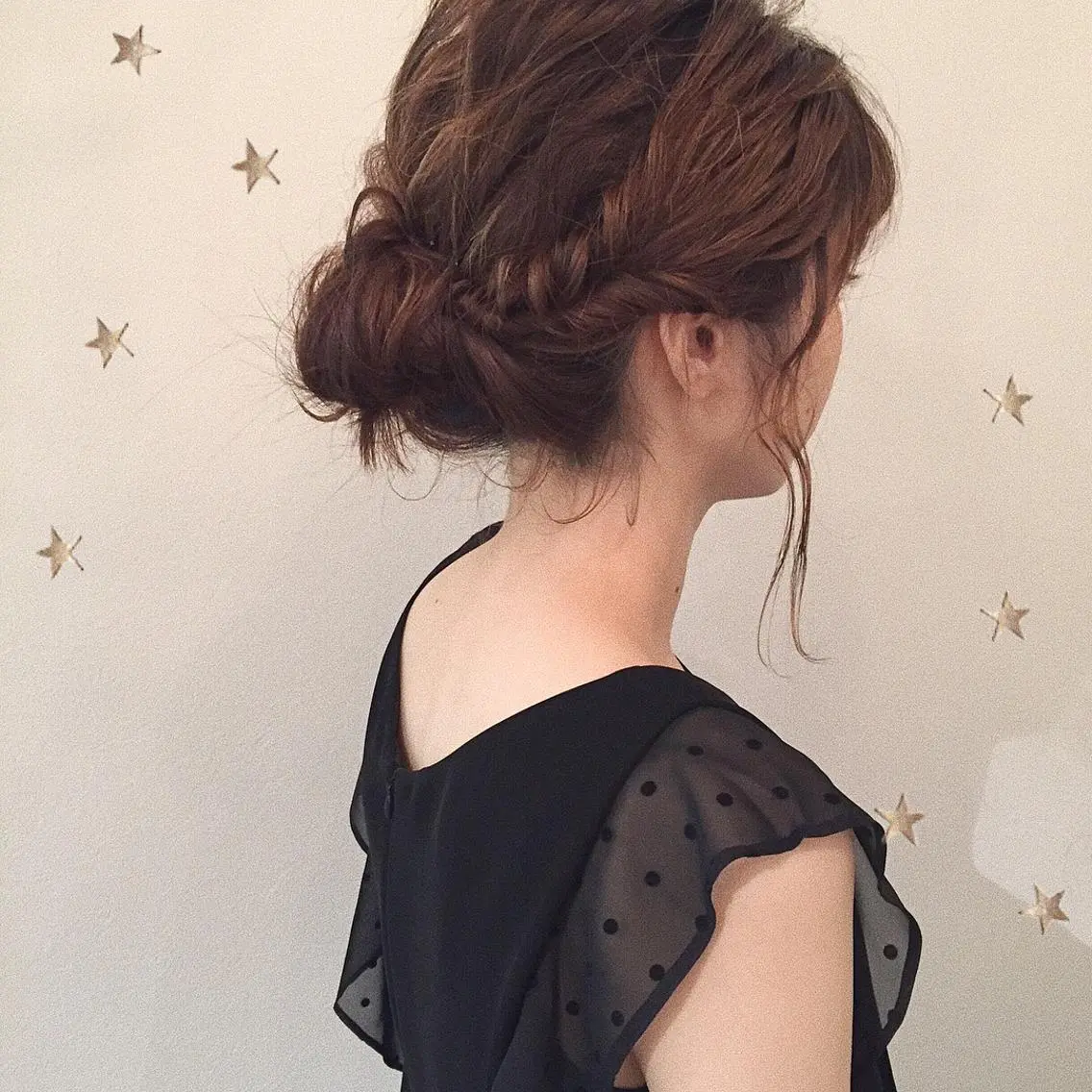 セミロング ヘアアレンジ 市川 千夏のヘアスタイル