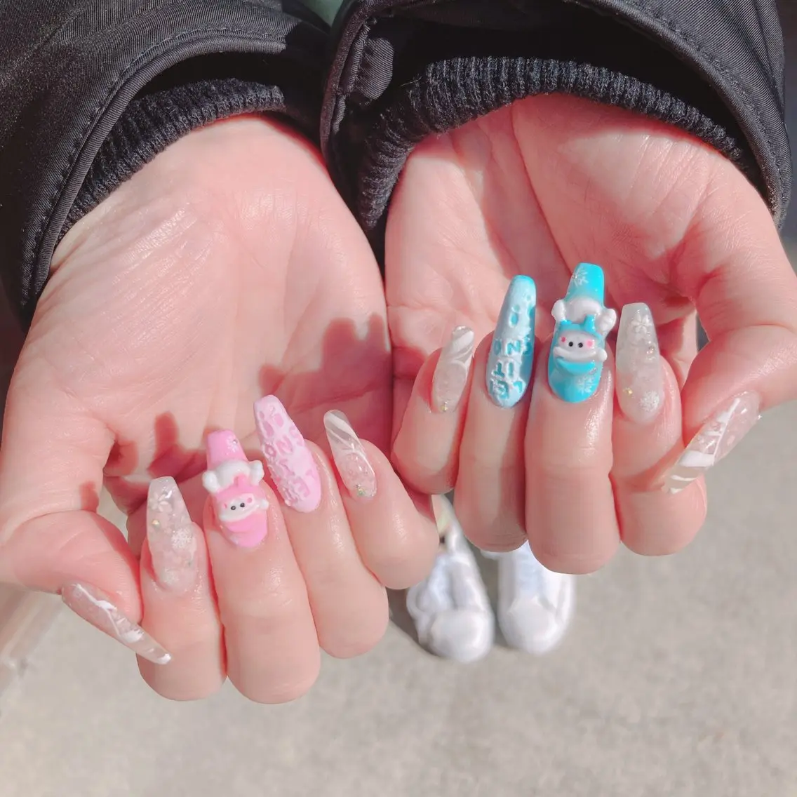 ネイル アートネイル ストーンネイル れこん ぱんすのネイルデザイン