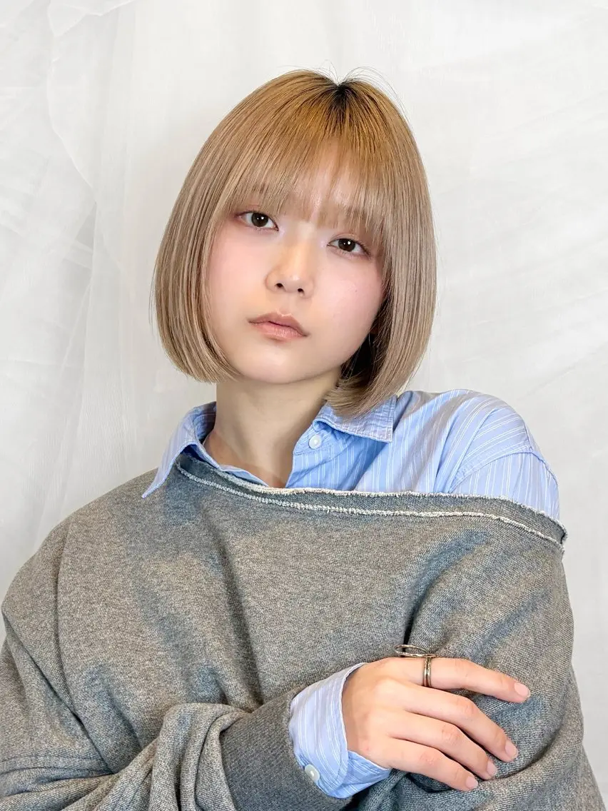 ショート カラー カット ヘアカラー トリートメント ボブ/ショート/ 髪質改善/池澤慎人のヘアスタイル
