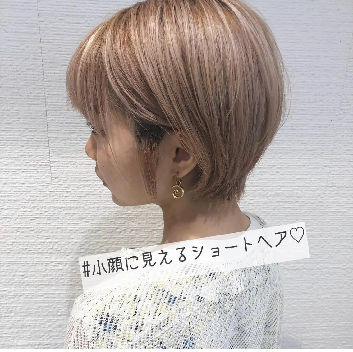 ショート カラー 似合わせカット/ レイヤーカット/新谷のヘアスタイル