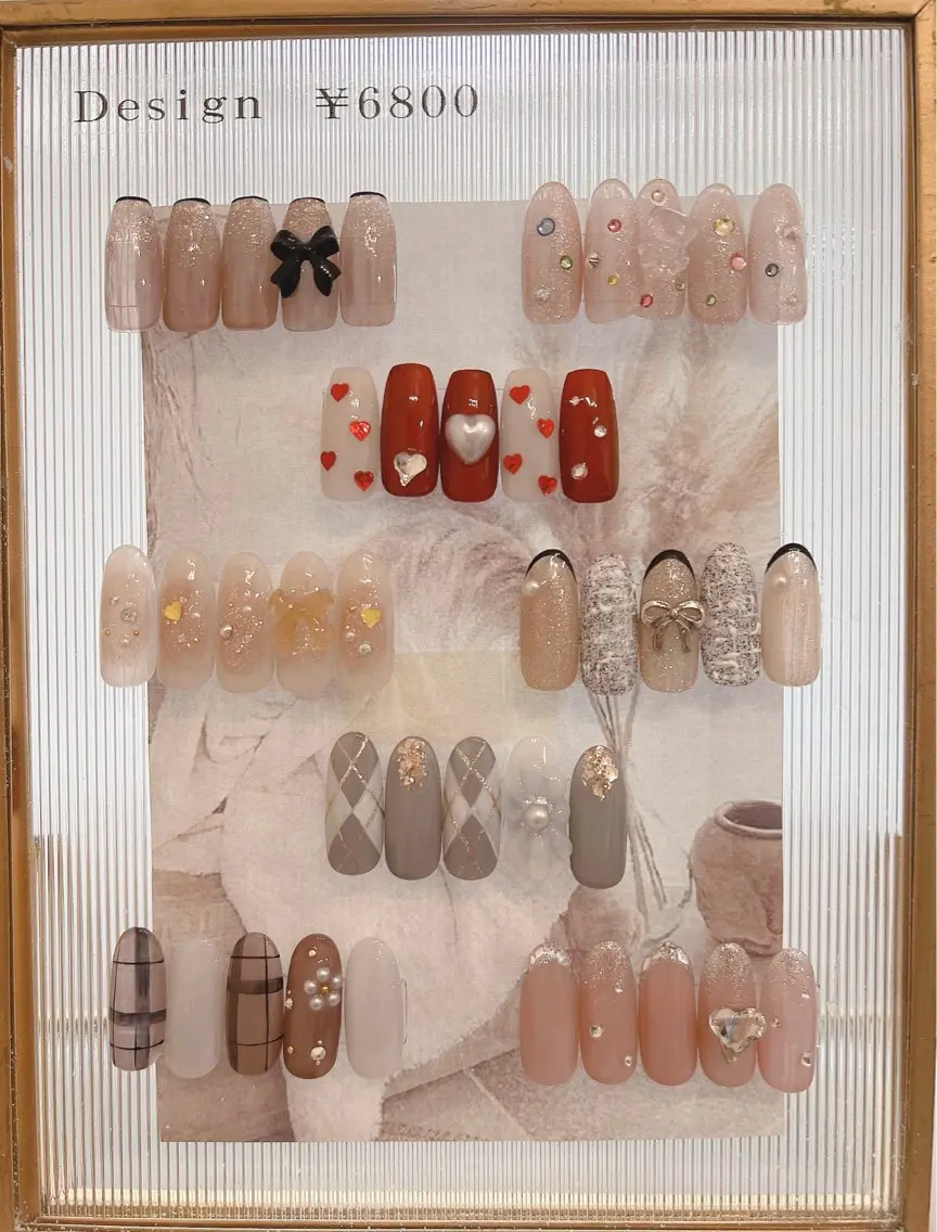 ネイル フットネイル ジェルネイル 韓国ネイル 冬ネイル ハンドネイル nail salon Lauleaのネイルデザイン