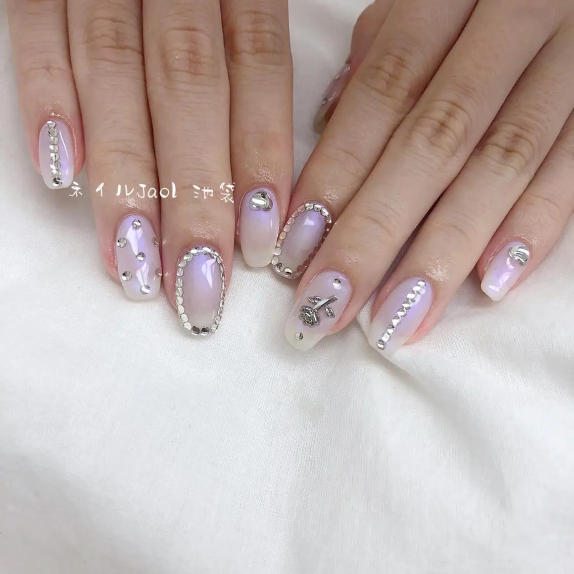セミロング ネイルJaol 池袋のネイルデザイン