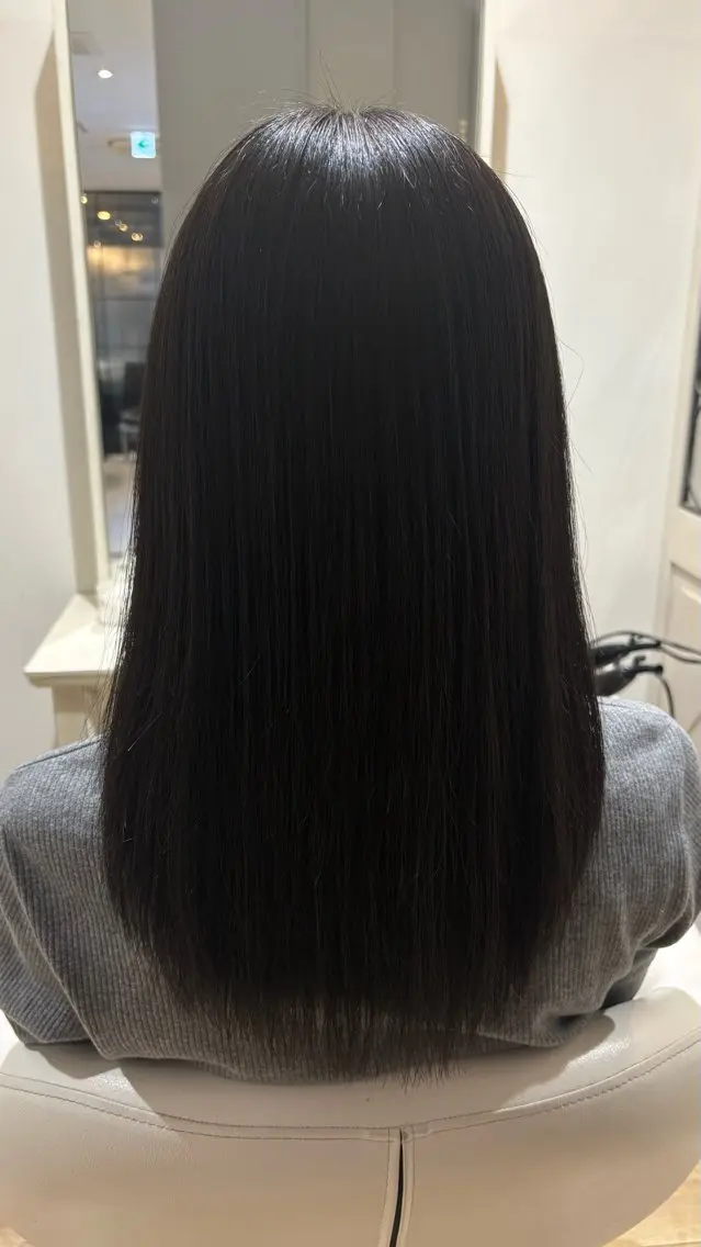 ロング カラー カット トリートメント 似合わせ 顔周りYUUGAのヘアスタイル