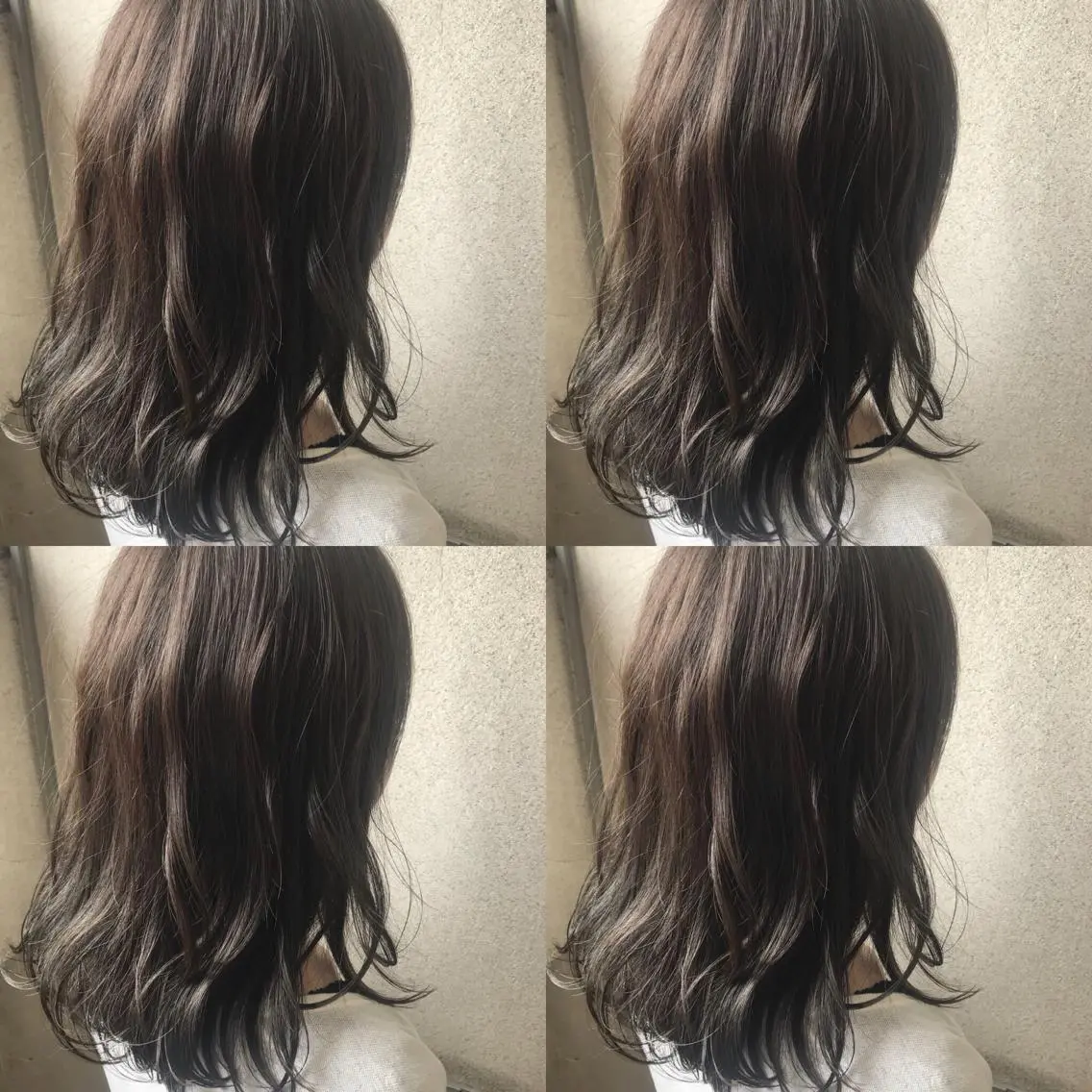 ミディアム カラー ヘアカラー 小栗 麻衣のヘアスタイル