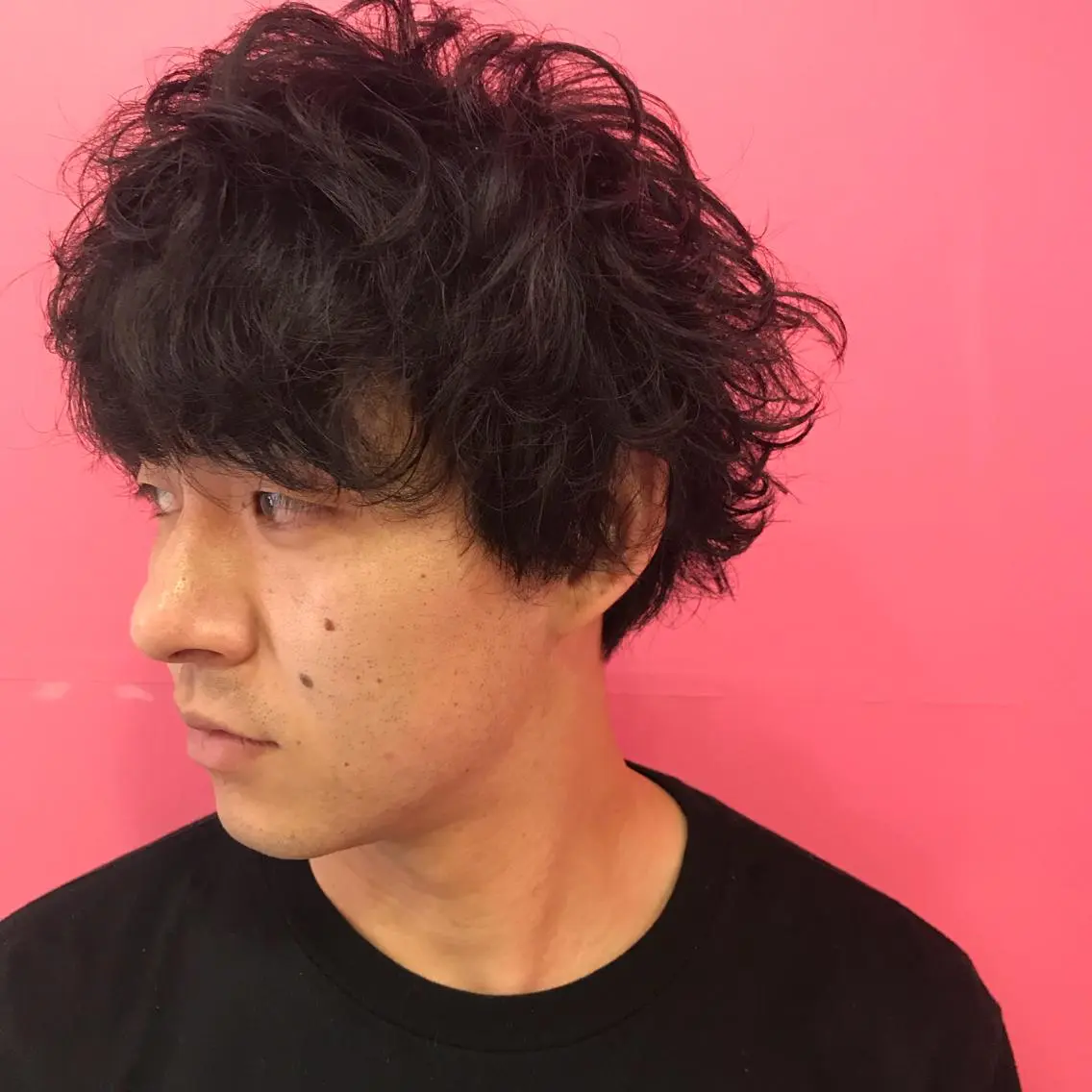 ショート パーマ メンズ メンズパーマ くせ毛 ニュアンスパーマ カット Vir by browのヘアスタイル