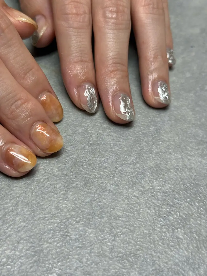 ネイル ハンドネイル フットネイル kiii.__ ✴︎*のネイルデザイン