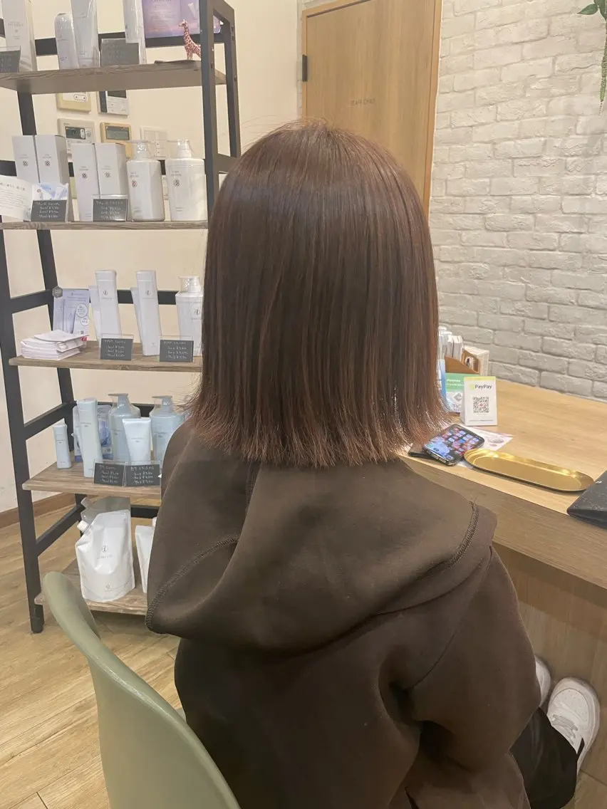 ミディアム ボブ 西村 望のヘアスタイル