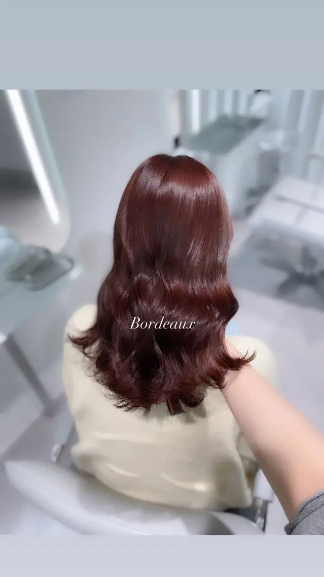 ミディアム 透明感巻ける縮毛矯正 可愛いStyle杏琉のヘアスタイル