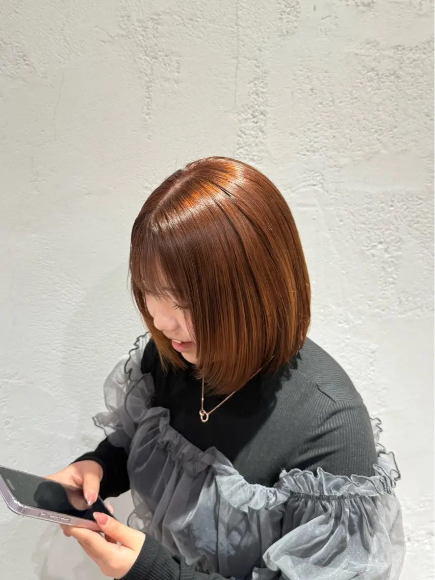 カラー ヘアカラー 艶カラー/縮毛矯正/ アレンジ/akaneのヘアスタイル