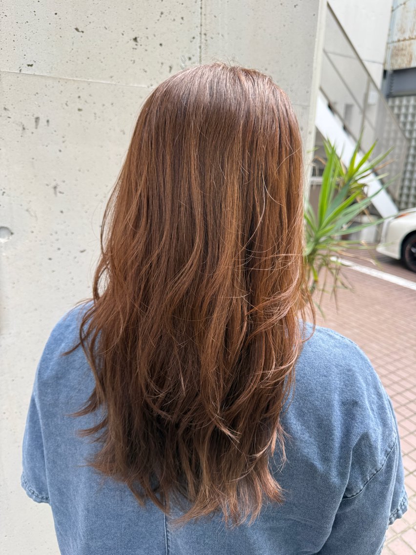 ロング カラー 山際 樹璃のヘアスタイル