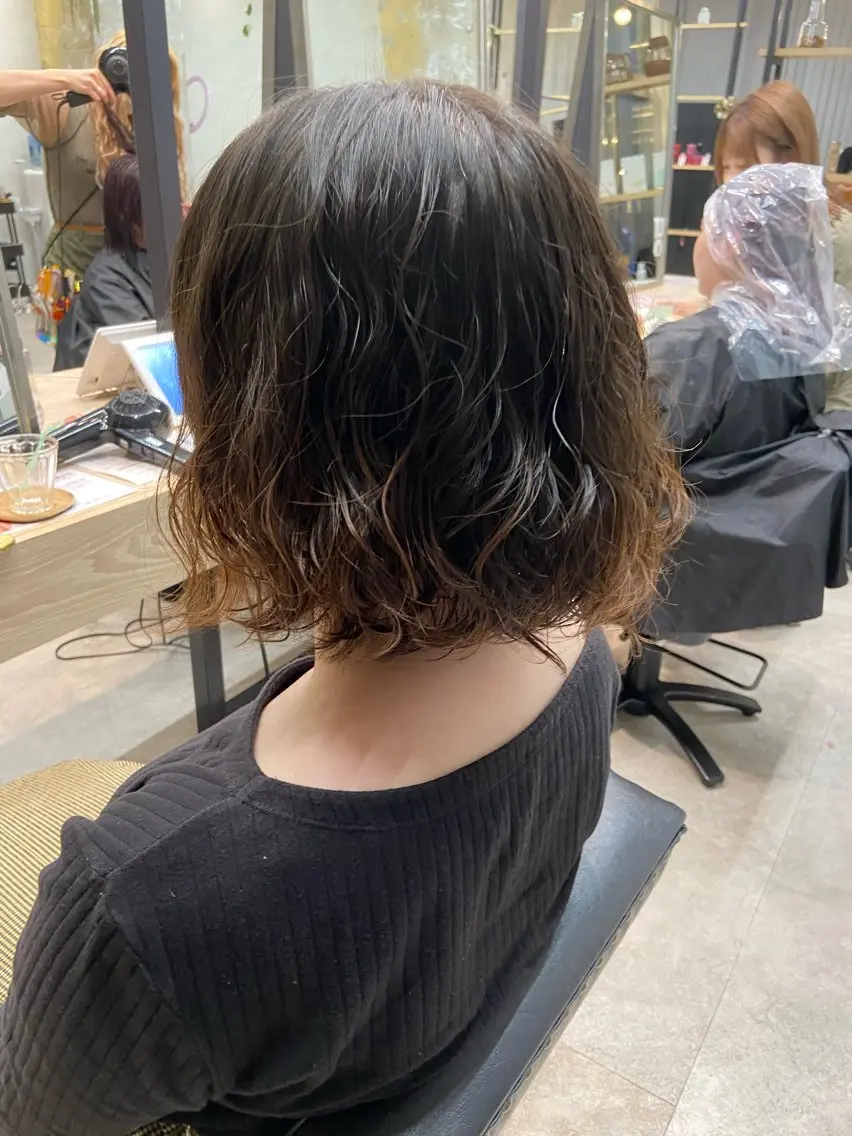 ショート パーマ 地毛風縮毛矯正 /ニュアンス/はるたのヘアスタイル