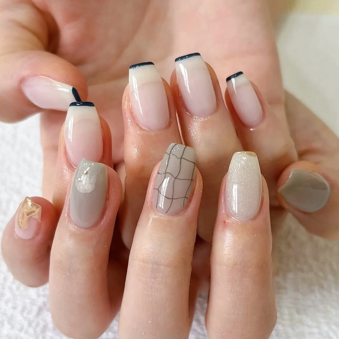 ネイル フレンチネイル ニュアンスネイル 伊藤 愛のネイルデザイン