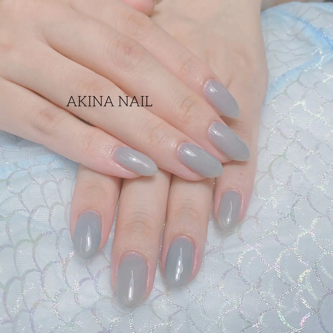 ミディアム ハンドネイル ハンドケア Akina Nail 亀戸のネイルデザイン
