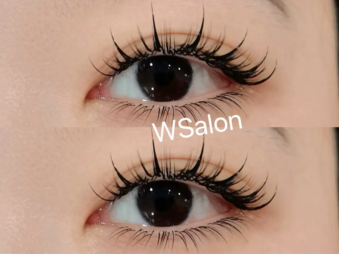マツエク・マツパ 付け放題 バインドロック カラーマツエク フラットラッシュ 韓国風マツエク W Salon アイラッシュのマツエク・マツパデザイン