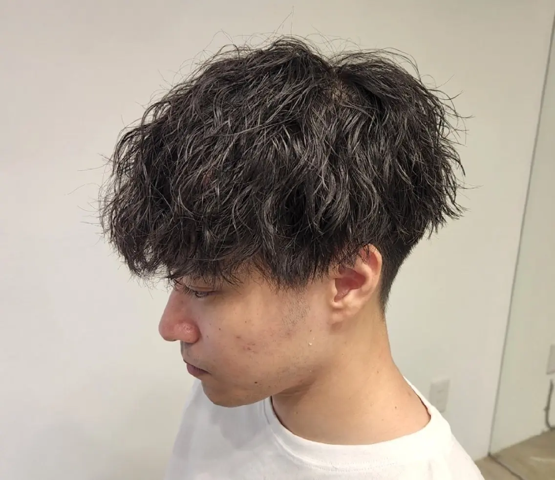 ショート パーマ メンズ 【イケメン風パーマ】 SHOFYのヘアスタイル
