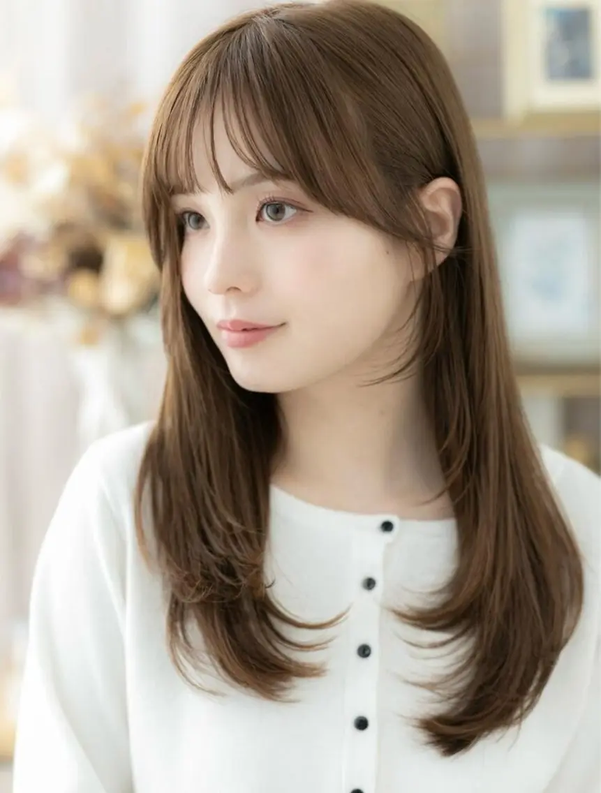 【セットでお得！】デザインカット+ハイストレート【しっかり​〜​柔らかまで希望に合わせて🙆‍♀️】30,250円→3000の写真