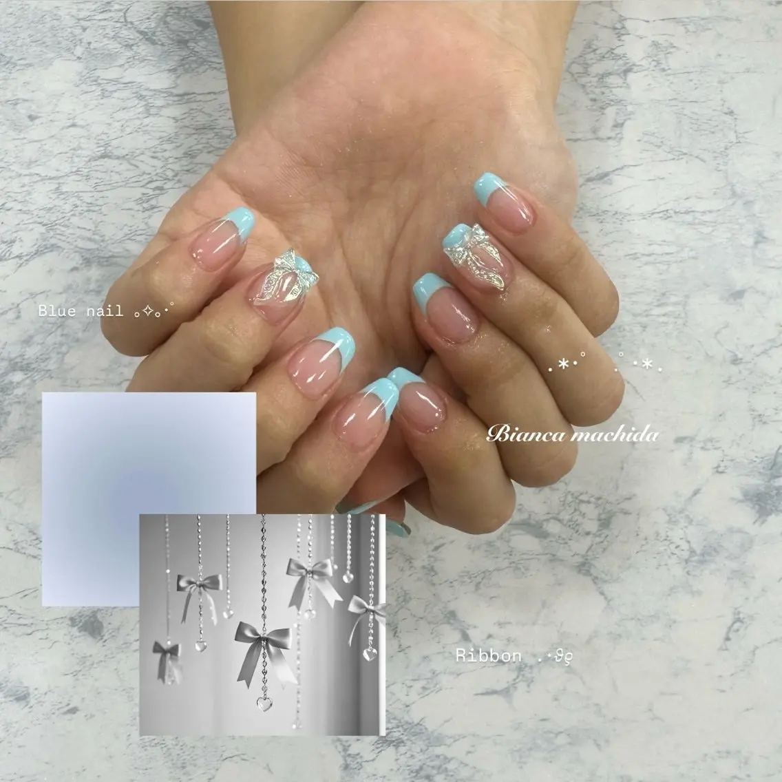 ネイル ハンドネイル BIANCA 🖤 NISHIMURAのネイルデザイン