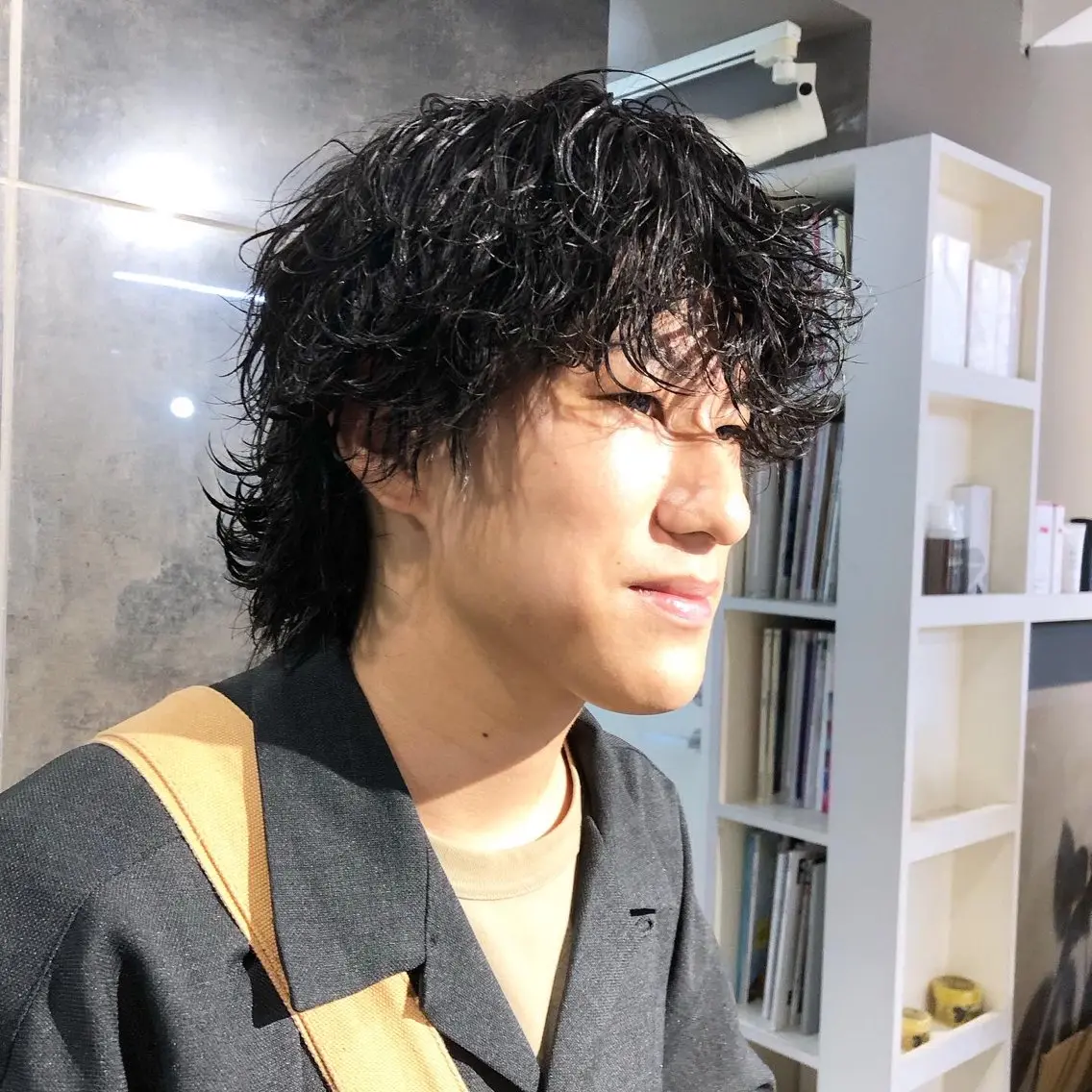 パーマ ヘアアレンジ メンズ カット パーマ トリートメント ヘアセット メンズ特化✂️栗原 侑也のヘアスタイル