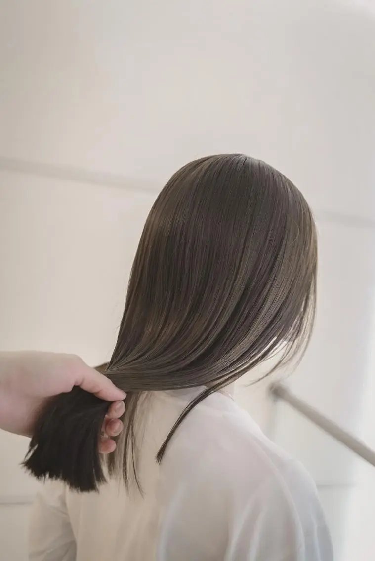 【柔らかい質感✨】似合わせカット+髪質改善en-gender縮毛矯正+超音波CAREトリートメントの写真