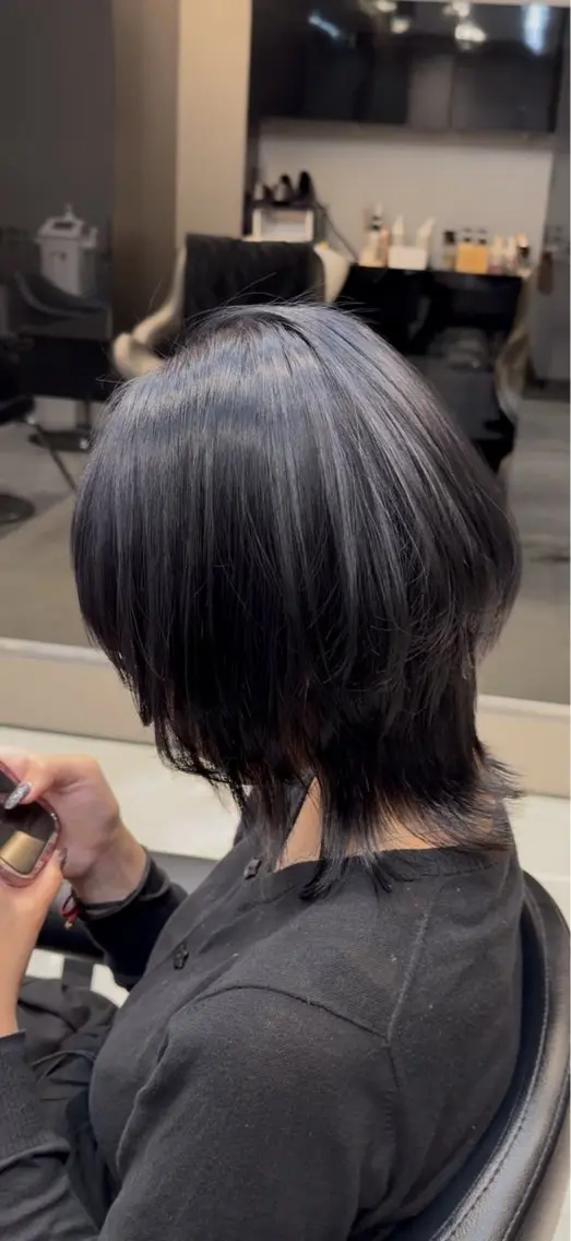 ミディアム ヘアカラー ヒヨカ 艶髪/透明感のヘアスタイル