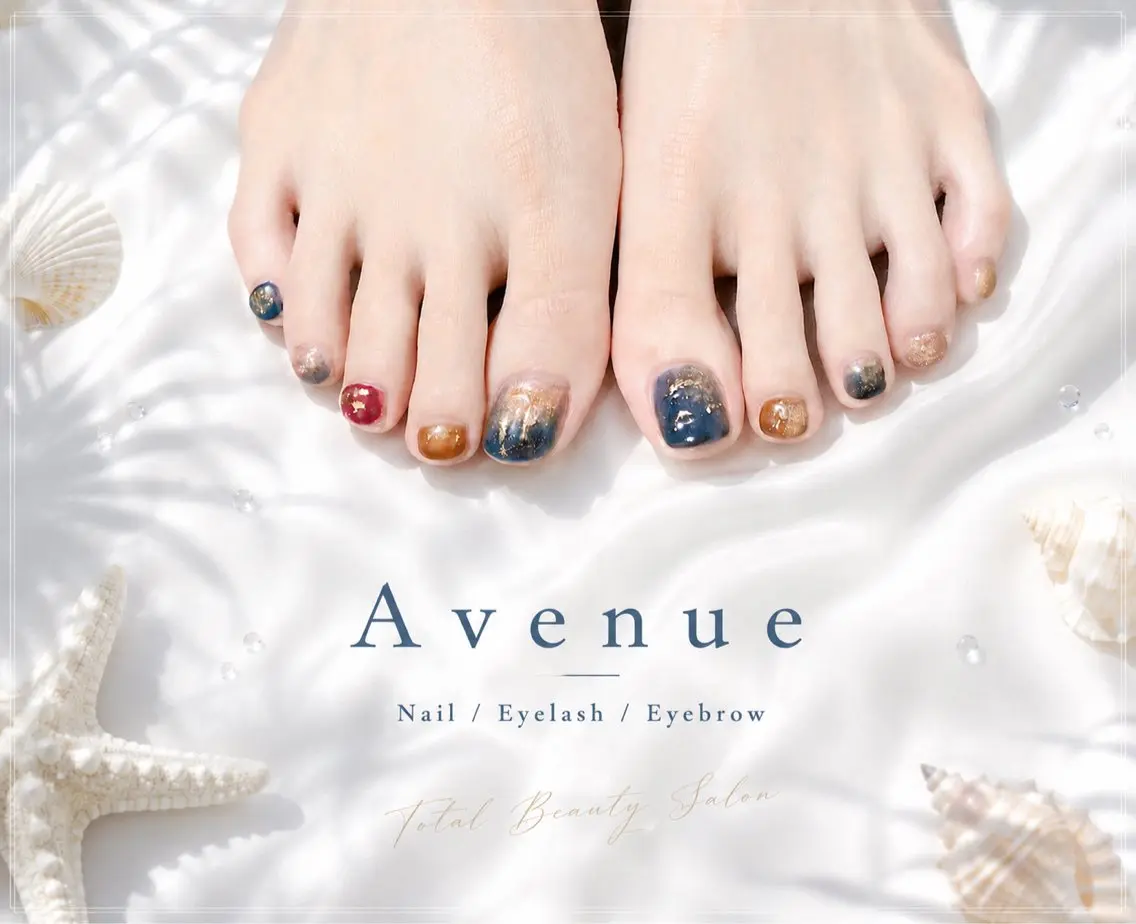 ネイル フラッシュネイル フットネイル マグネットネイル 持ち込み Nail&Eye Aya|歴13年のネイルデザイン