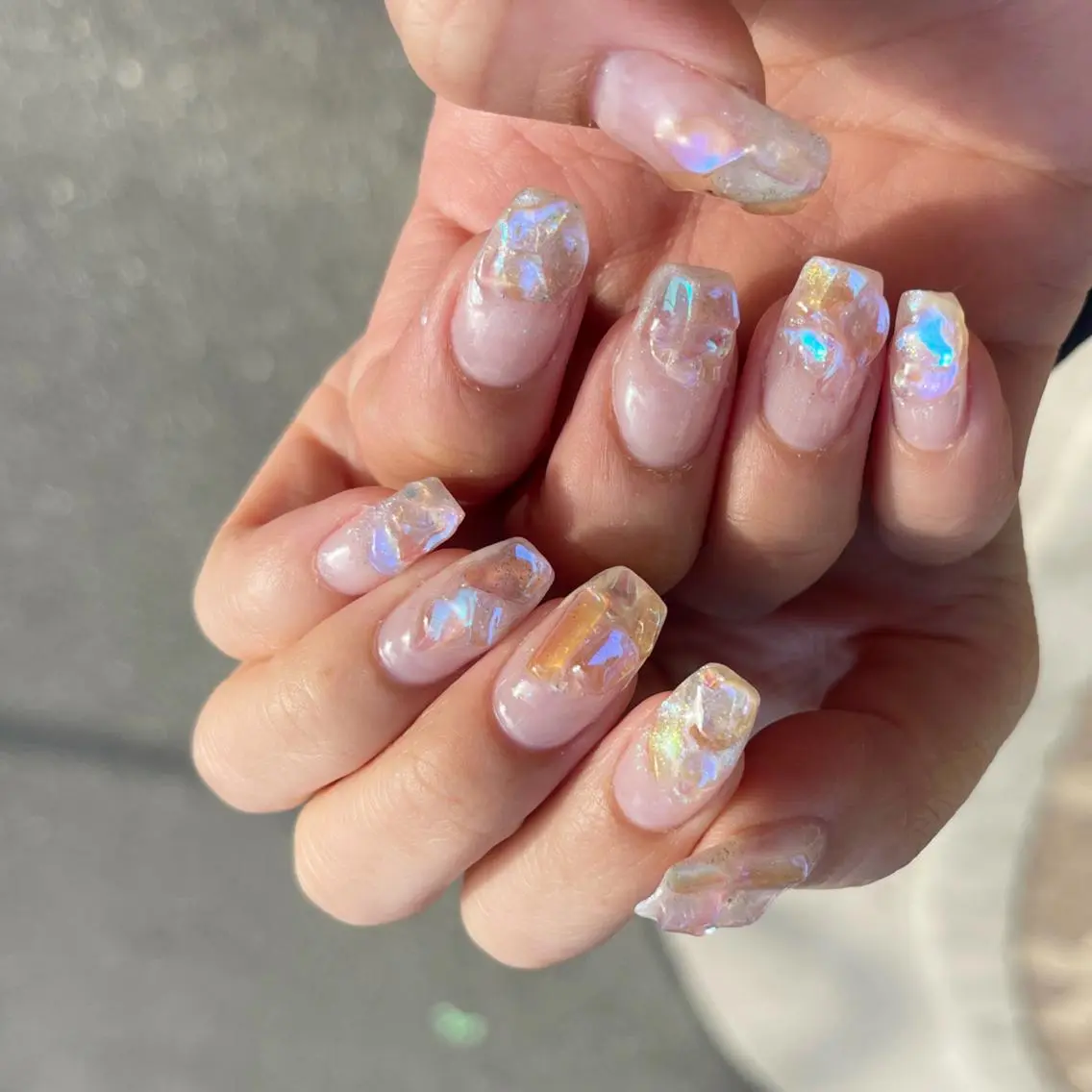 ネイル アートネイル フットネイル ジェルネイル キラキラネイル 韓国ネイル Y nail なんば堀江店のネイルデザイン