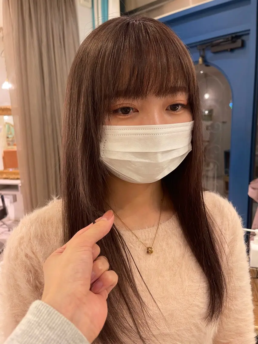 ロング カラー ブラウンカラー ピンクカラー ピンクブラウン ヘアカラー Lita たいちのヘアスタイル