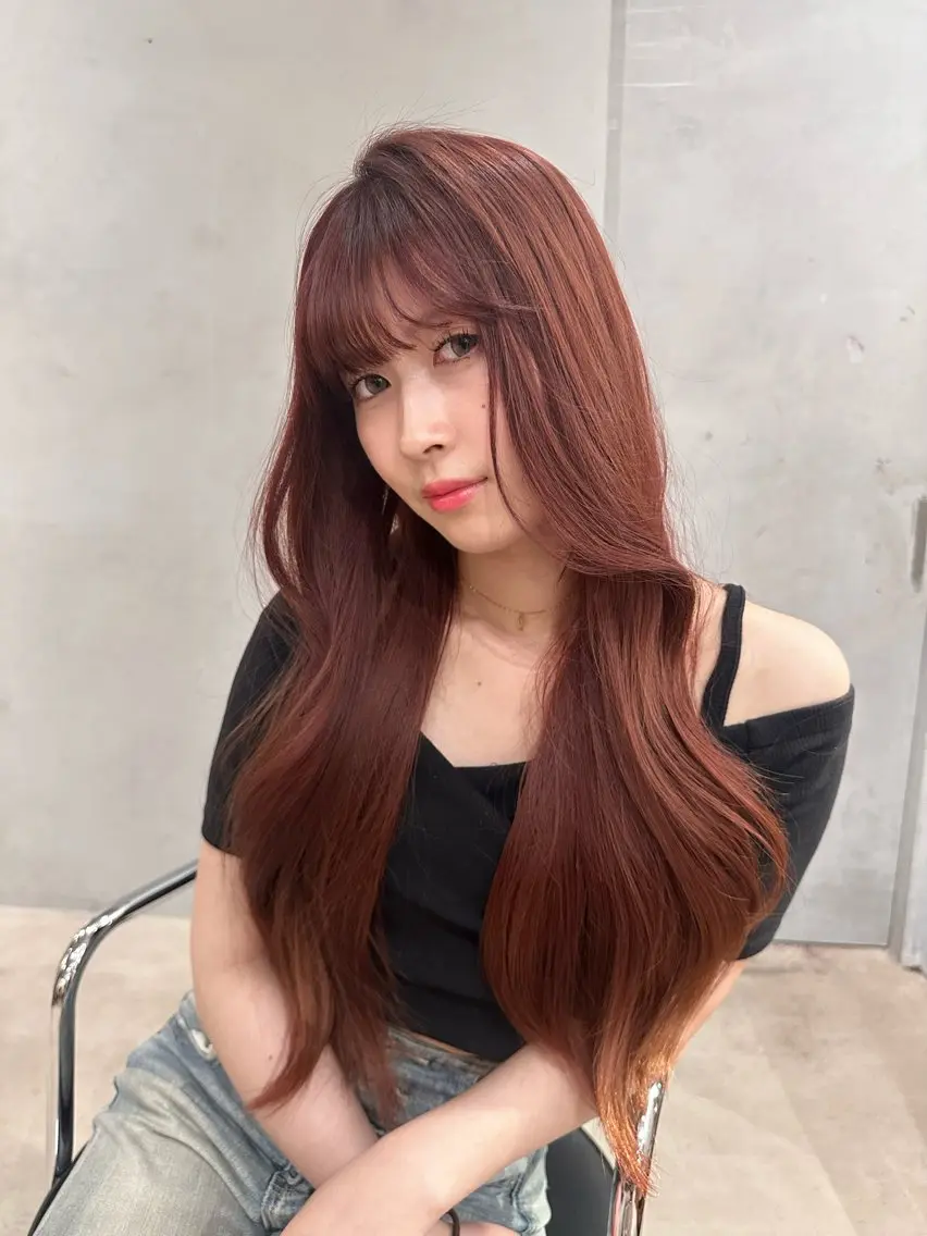 ロング カラー 上野/韓国hair 🤍MOEKA🤍のヘアスタイル