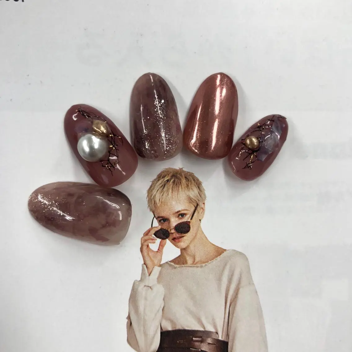 ネイル ピンク ハンドネイル Nail salon Museのネイルデザイン