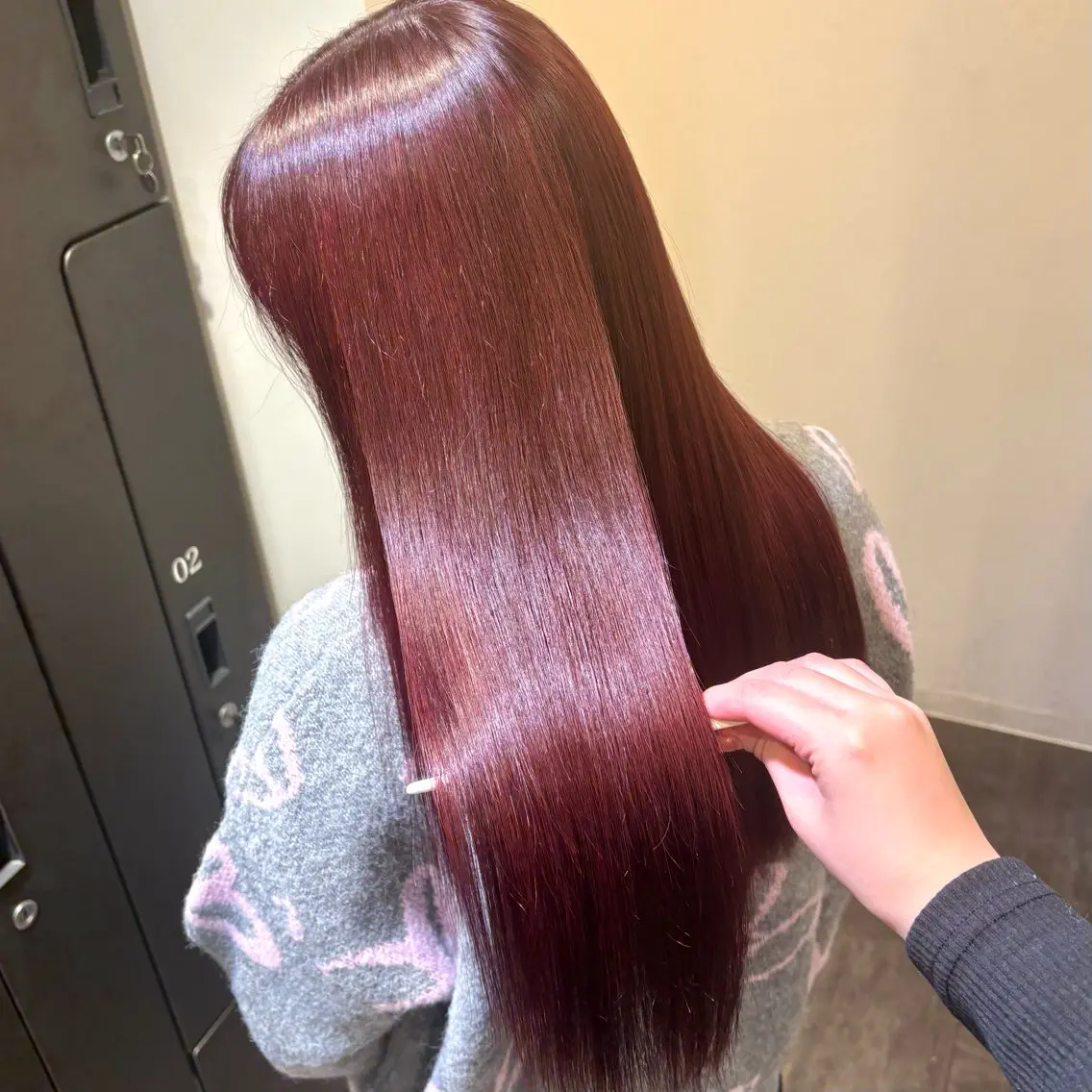 ロング カラー ダブルカラー レッドカラー 🖤大人可愛い⌇ 𝐑 𝐈 𝐎🖤のヘアスタイル