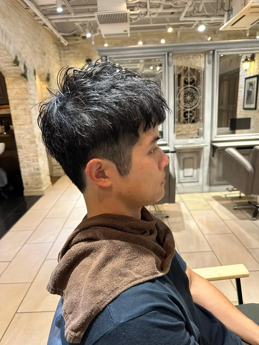 メンズ メンズパーマ カット ミナミ マサミのヘアスタイル