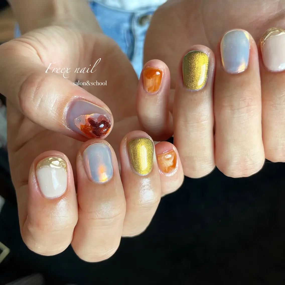 ネイル ニュアンスネイル ハンドネイル ハンドケア freex nail /ニュアンス/個性派のネイルデザイン