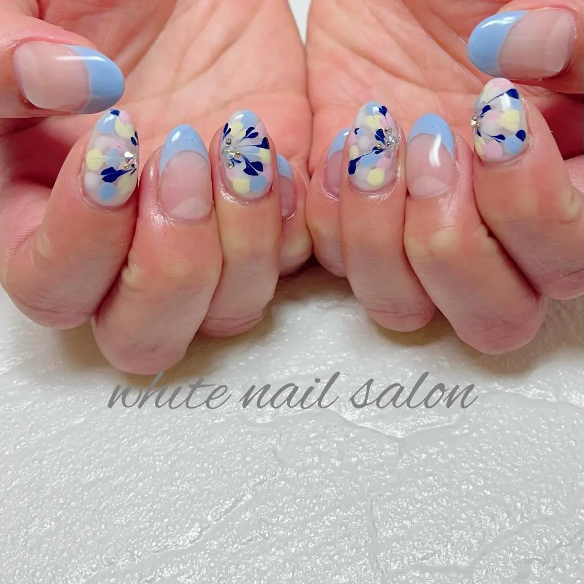 ネイル フットネイル ジェルネイル ハードジェル ラメ(グリッター) 持ち込み ハンドネイル white nail salonのネイルデザイン
