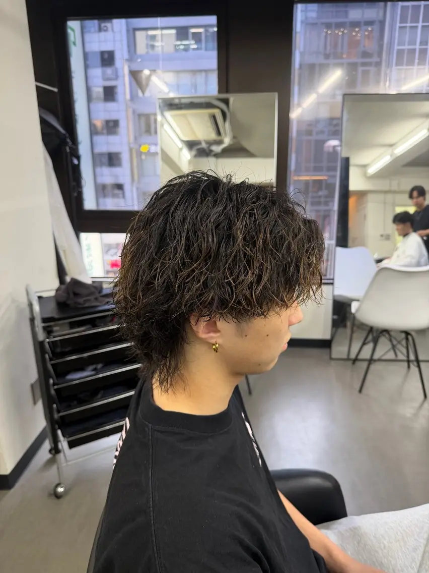 ショート カット パーマ トリートメント 渋谷/メンズ特化/ メンズパーマ/はるとのヘアスタイル