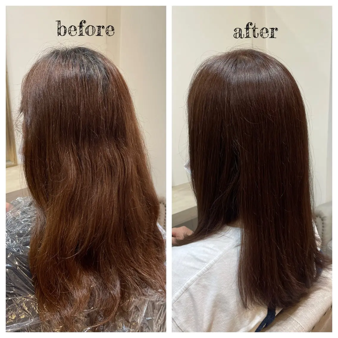セミロング カラー ヘアカラー トリートメント PutiLuca 浅川のヘアスタイル